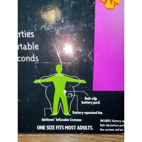 Rare Vintage New Inflatable Clown Costume One Size - Picture 3 of 12